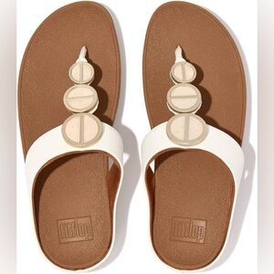 Fitflop Halo Metallic trim toe post Sandals